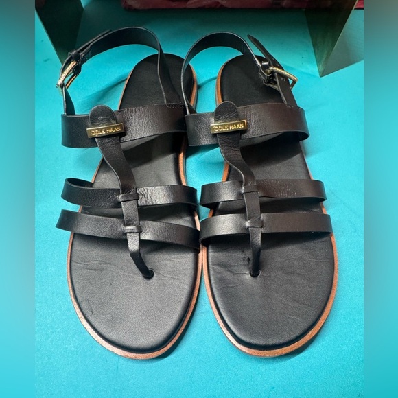 Cole Haan Shoes - Cole Haan Black Leather Sandals